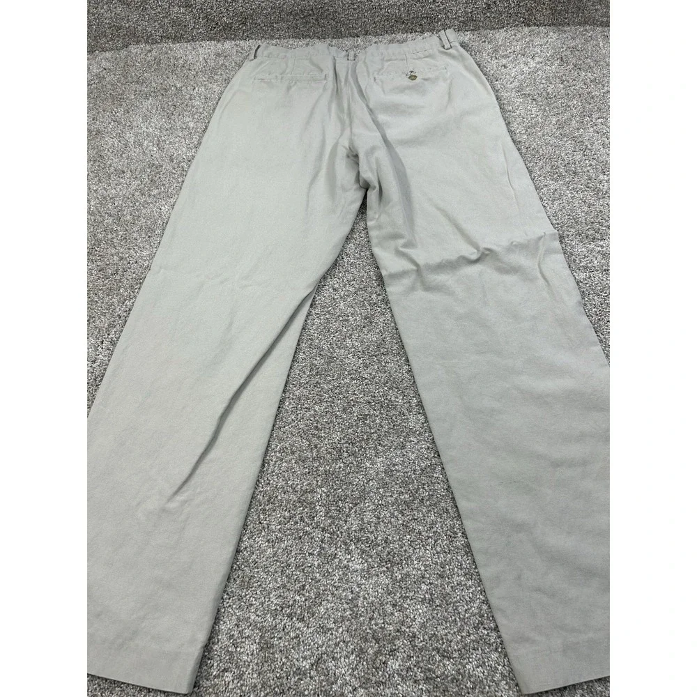 Bananna Republic 34x34 Men's Khaki Linen Blend Pants #0302